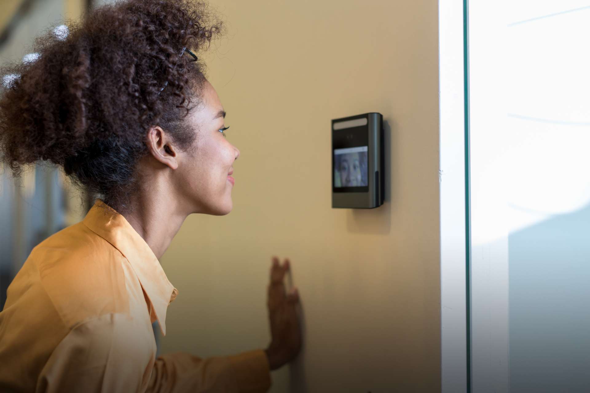 user accessing security system